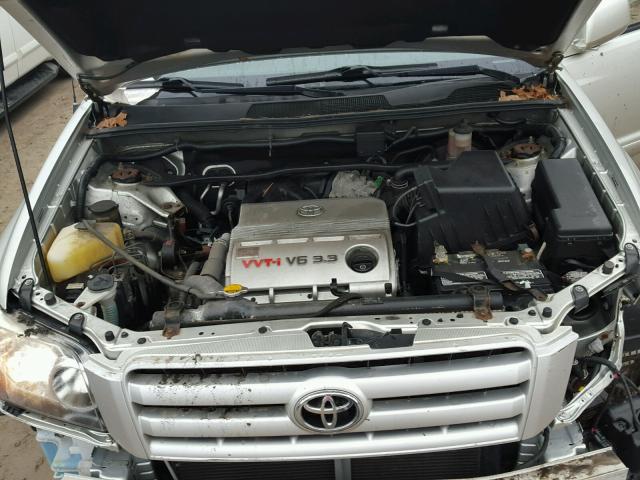 JTEEP21A040046885 - 2004 TOYOTA HIGHLANDER SILVER photo 7