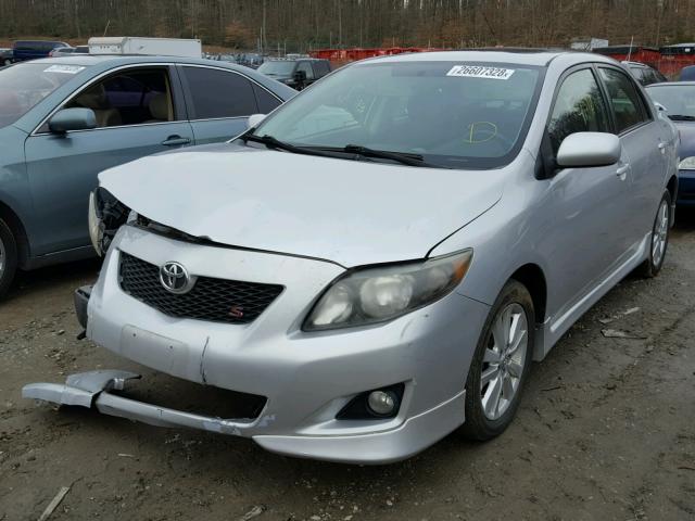 1NXBU40E99Z030101 - 2009 TOYOTA COROLLA BA SILVER photo 2