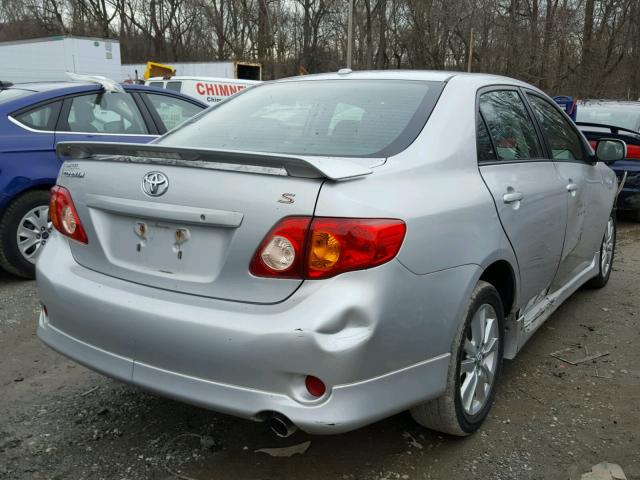 1NXBU40E99Z030101 - 2009 TOYOTA COROLLA BA SILVER photo 4