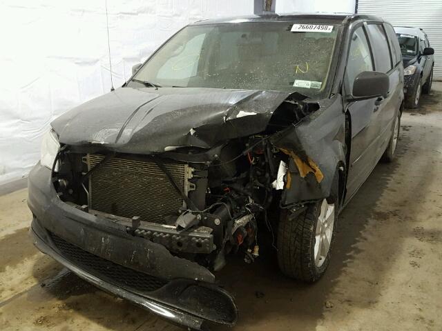 2C4RDGBG9DR762365 - 2013 DODGE GRAND CARA BLACK photo 2