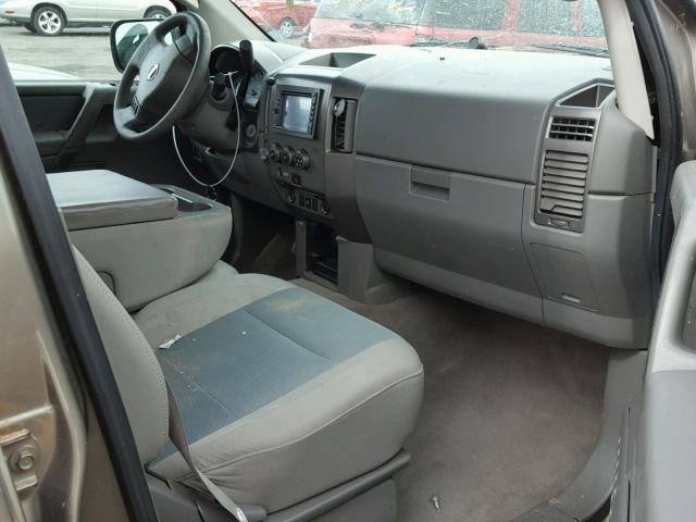 1N6AA07B97N223446 - 2007 NISSAN TITAN XE TAN photo 5