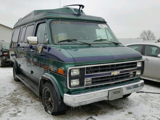 1GBEG25K2J7144962 - 1988 CHEVROLET G20 GREEN photo 1