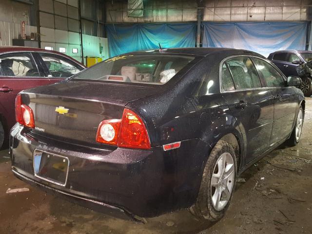 1G1ZB5EB6AF269457 - 2010 CHEVROLET MALIBU LS შავი ფოტო 4