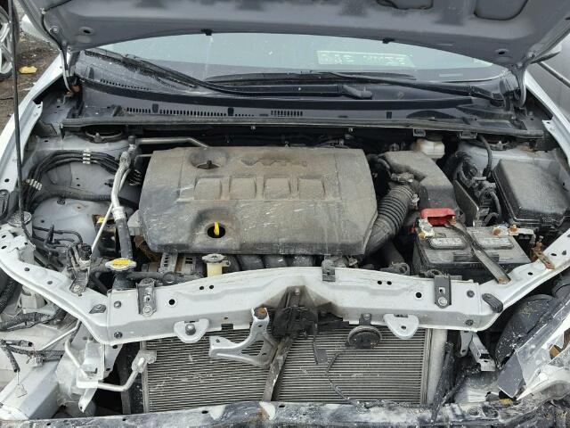 2T1BURHE3EC042788 - 2014 TOYOTA COROLLA L SILVER photo 7