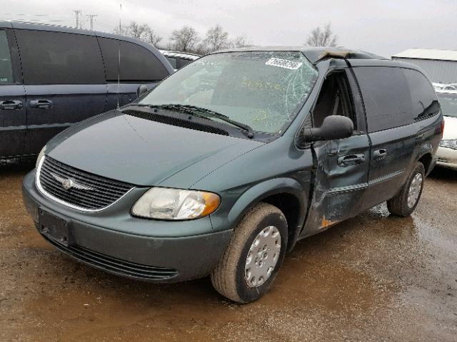 2C4GP44363R111491 - 2003 CHRYSLER TOWN & COU GREEN photo 2