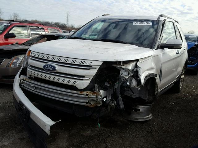 1FMHK8F88BGA24853 - 2011 FORD EXPLORER L WHITE photo 2