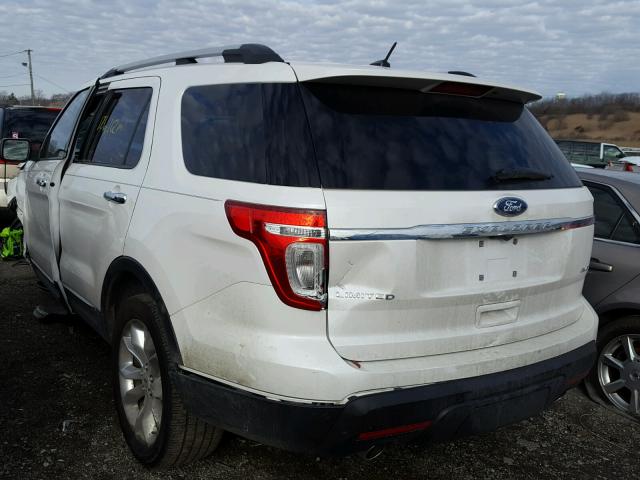 1FMHK8F88BGA24853 - 2011 FORD EXPLORER L WHITE photo 3