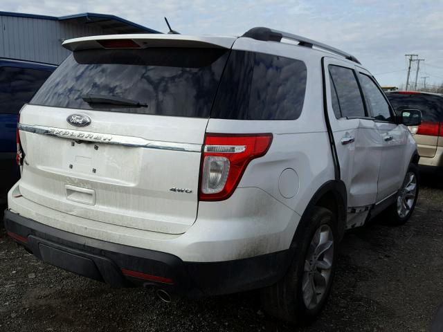 1FMHK8F88BGA24853 - 2011 FORD EXPLORER L WHITE photo 4