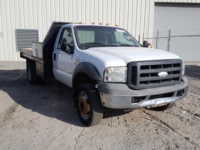 1FDXF46P55EB95852 - 2005 FORD F450 SUPER WHITE photo 1