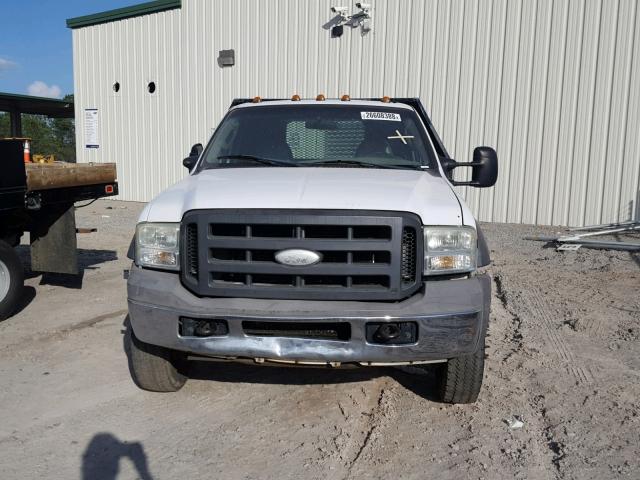 1FDXF46P55EB95852 - 2005 FORD F450 SUPER WHITE photo 10