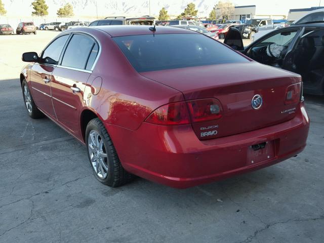 1G4HD57227U148421 - 2007 BUICK LUCERNE CX RED photo 3