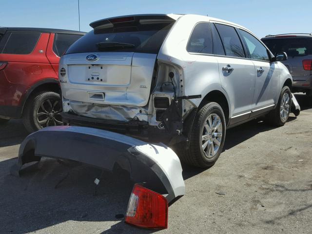 2FMDK3JC4BBB08365 - 2011 FORD EDGE SEL SILVER photo 4