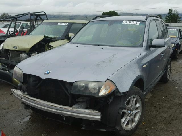 WBXPA73444WB27474 - 2004 BMW X3 2.5I GRAY photo 2