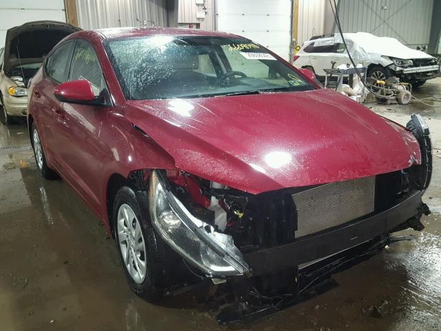 KMHD74LF3HU096050 - 2017 HYUNDAI ELANTRA SE RED photo 1