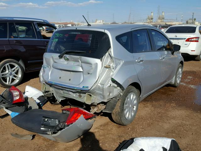 3N1CE2CP5FL412948 - 2015 NISSAN VERSA NOTE SILVER photo 4