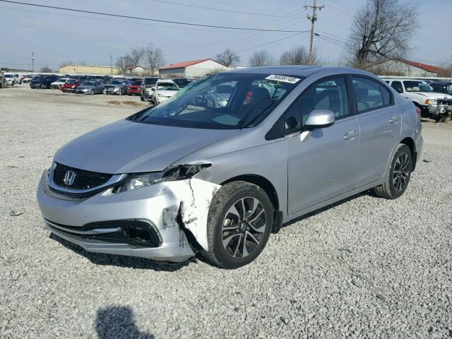 19XFB2F97DE064216 - 2013 HONDA CIVIC EXL SILVER photo 2