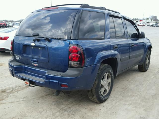 1GNDS13S652200513 - 2005 CHEVROLET TRAILBLAZE BLUE photo 4