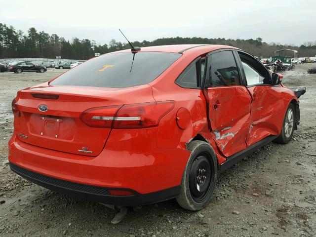 1FADP3F20FL202325 - 2015 FORD FOCUS SE RED photo 4