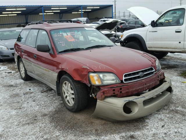 4S3BH665X27647717 - 2002 SUBARU LEGACY OUT MAROON photo 1