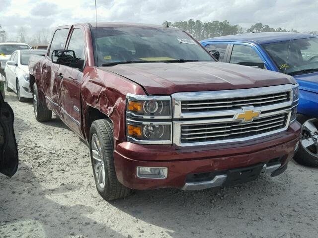 3GCPCTEC3EG403984 - 2014 CHEVROLET SILVERADO MAROON photo 1