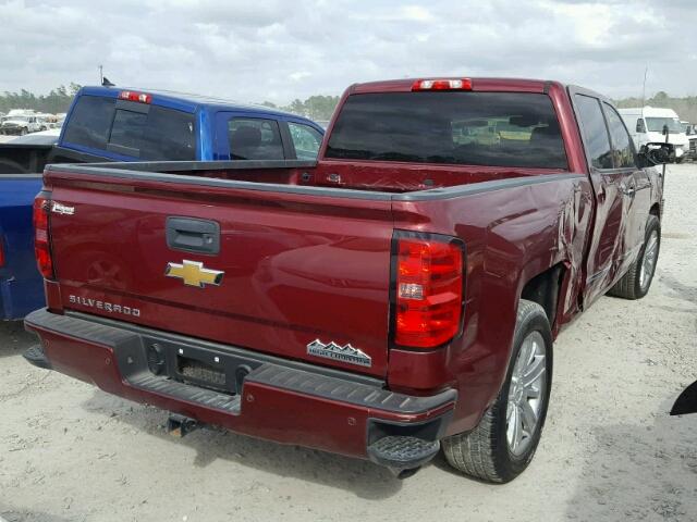 3GCPCTEC3EG403984 - 2014 CHEVROLET SILVERADO MAROON photo 4