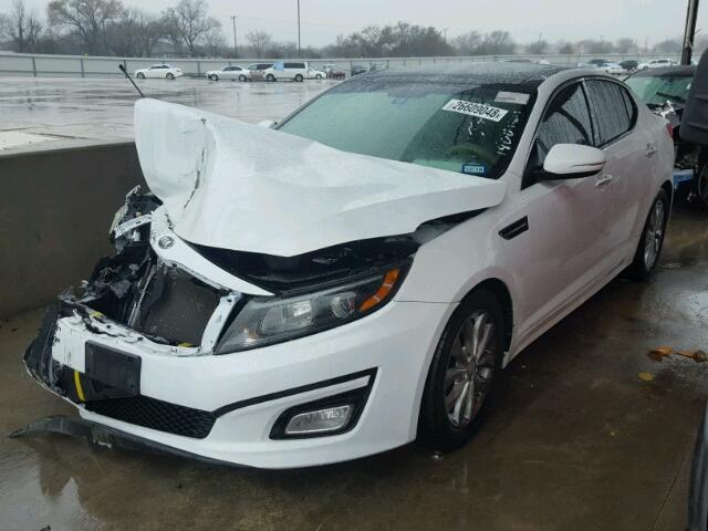 5XXGN4A77EG304404 - 2014 KIA OPTIMA EX WHITE photo 2