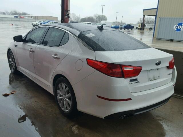 5XXGN4A77EG304404 - 2014 KIA OPTIMA EX WHITE photo 3