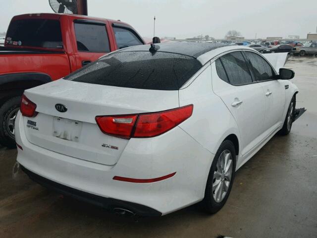 5XXGN4A77EG304404 - 2014 KIA OPTIMA EX WHITE photo 4