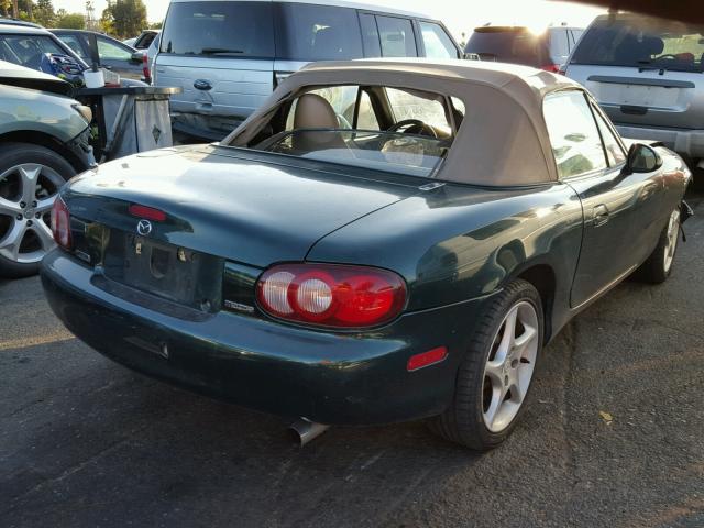 JM1NB353510201091 - 2001 MAZDA MX-5 MIATA GREEN photo 4