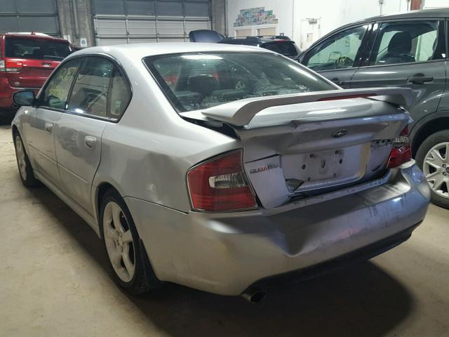 4S3BL626767217355 - 2006 SUBARU LEGACY 2.5 SILVER photo 3