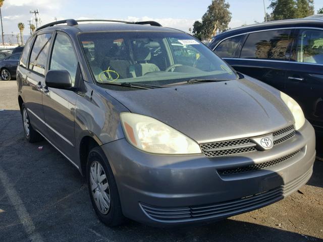 5TDZA23C94S036195 - 2004 TOYOTA SIENNA CE GRAY photo 1