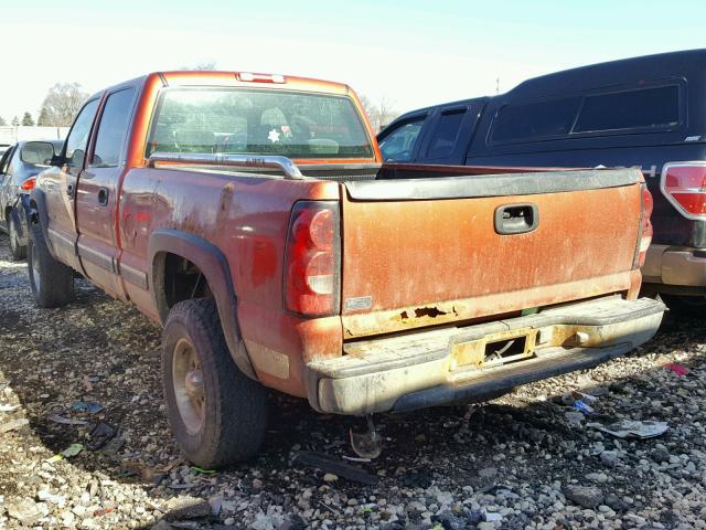 1GCHK23G61F131112 - 2001 CHEVROLET SILVERADO ORANGE photo 3