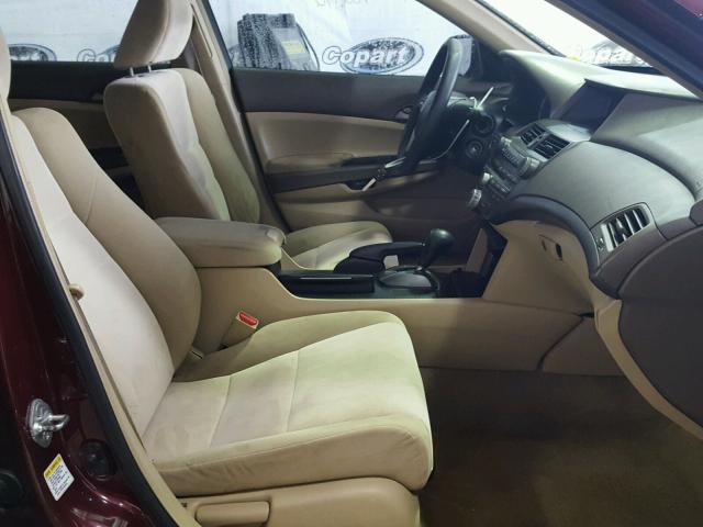 1HGCP26329A056911 - 2009 HONDA ACCORD LX BURGUNDY photo 5