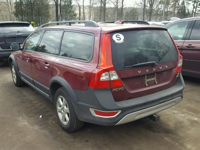 YV4BZ982981007458 - 2008 VOLVO XC70 MAROON photo 3