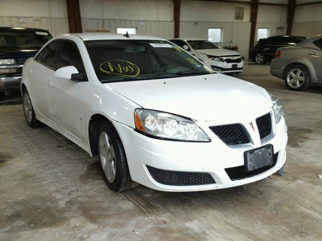 1G2ZJ57B694271308 - 2009 PONTIAC G6 WHITE photo 1
