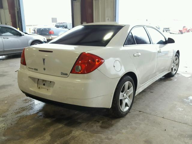 1G2ZJ57B694271308 - 2009 PONTIAC G6 WHITE photo 4