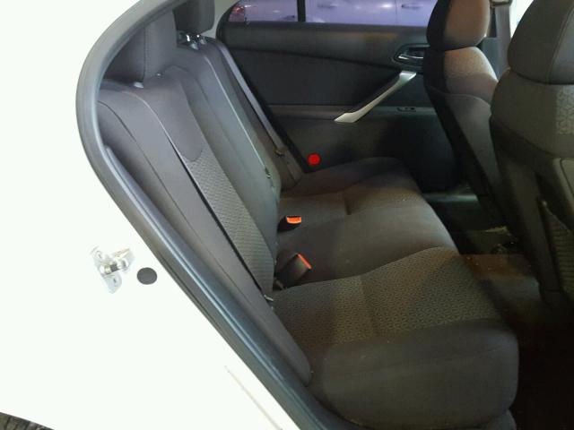 1G2ZJ57B694271308 - 2009 PONTIAC G6 WHITE photo 6