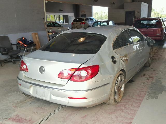 WVWHN7AN3CE501527 - 2012 VOLKSWAGEN CC LUXURY SILVER photo 4