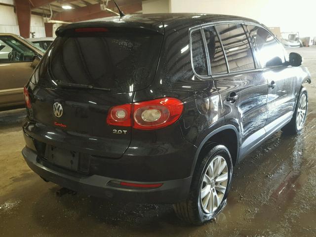 WVGCV75N09W518336 - 2009 VOLKSWAGEN TIGUAN S BLACK photo 4