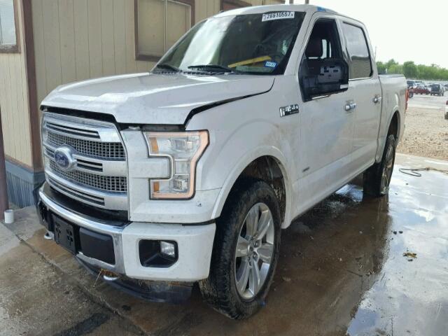 1FTEW1EG2FFB47765 - 2015 FORD F150 SUPER WHITE photo 2