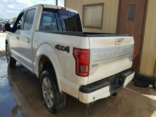 1FTEW1EG2FFB47765 - 2015 FORD F150 SUPER WHITE photo 3