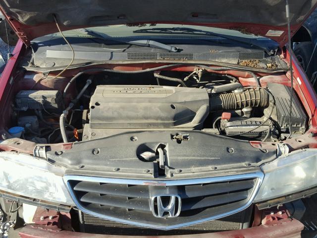 5FNRL18564B040787 - 2004 HONDA ODYSSEY LX MAROON photo 7