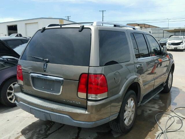 5LMEU68H74ZJ46445 - 2004 LINCOLN AVIATOR GRAY photo 4