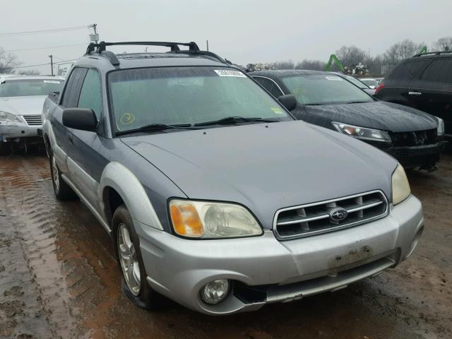 4S4BT62C257100489 - 2005 SUBARU BAJA SPORT SILVER photo 1