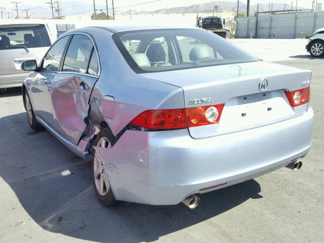 JH4CL96884C040416 - 2004 ACURA TSX BLUE photo 3