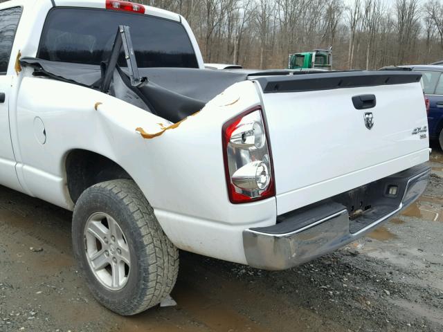 1D7HU18217S239886 - 2007 DODGE RAM 1500 S WHITE photo 9