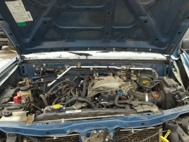 1N6ED27T63C451715 - 2003 NISSAN FRONTIER C BLUE photo 7