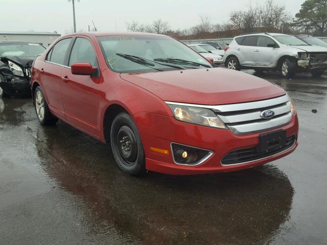 3FAHP0JG9AR293737 - 2010 FORD FUSION SEL RED photo 1