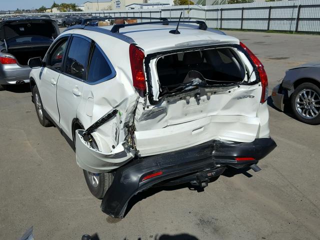 5J6RM4H70EL116156 - 2014 HONDA CR-V EXL WHITE photo 3