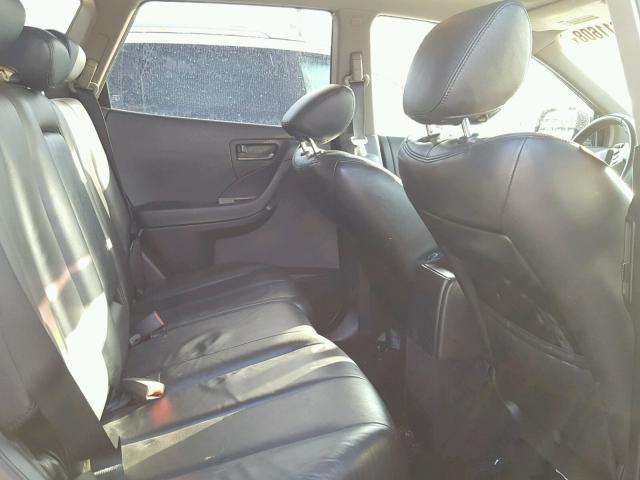 JN8AZ08W43W224512 - 2003 NISSAN MURANO SL SILVER photo 6